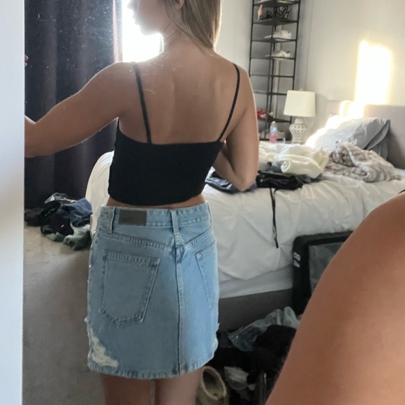 LF Carmar Denim rhinestone skirt - Picture 3 of 3